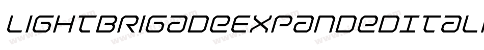 LightBrigadeExpandedItalic-Jg7a字体转换