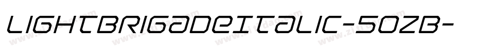 LightBrigadeItalic-5oZB字体转换