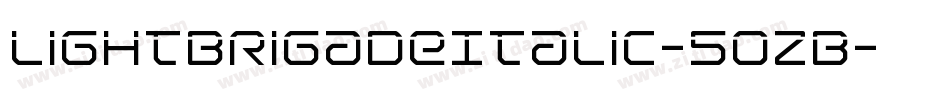 LightBrigadeItalic-5oZB字体转换