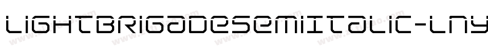 LightBrigadeSemiItalic-lny5字体转换 LightBrigadeSemiItalic-lny5字体转换