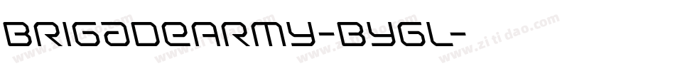 BrigadeArmy-Bygl字体转换
