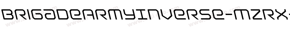 BrigadeArmyInverse-MzRx字体转换