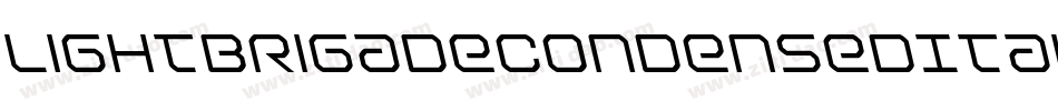LightBrigadeCondensedItalic-qvz2字体转换