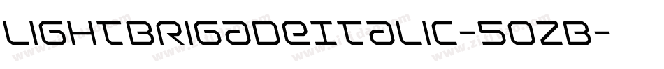 LightBrigadeItalic-5oZB字体转换
