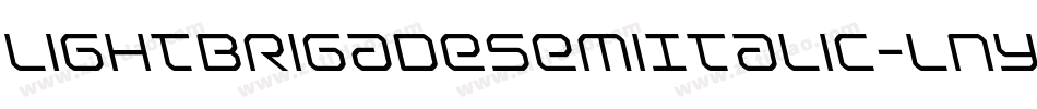 LightBrigadeSemiItalic-lny5字体转换 LightBrigadeSemiItalic-lny5字体转换
