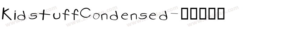 KidstuffCondensed字体转换