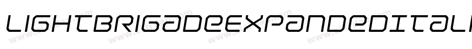 LightBrigadeExpandedItalic-Jg7a字体转换