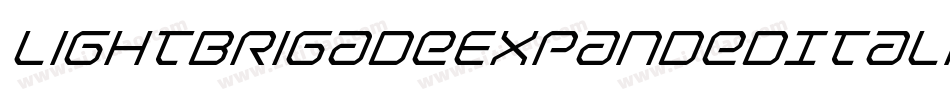 LightBrigadeExpandedItalic-Jg7a字体转换