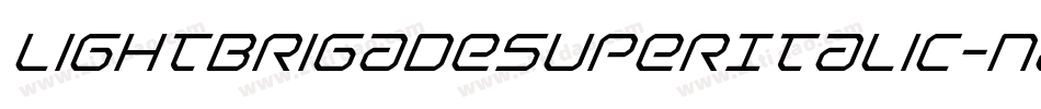 LightBrigadeSuperItalic-n8z1字体转换