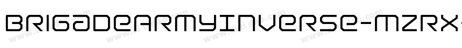 BrigadeArmyInverse-MzRx字体转换