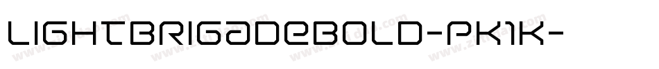 LightBrigadeBold-pK1K字体转换
