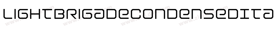 LightBrigadeCondensedItalic-qvz2字体转换