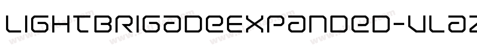 LightBrigadeExpanded-Vlaz字体转换