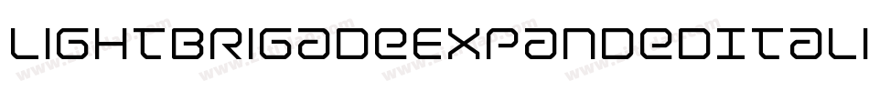 LightBrigadeExpandedItalic-Jg7a字体转换