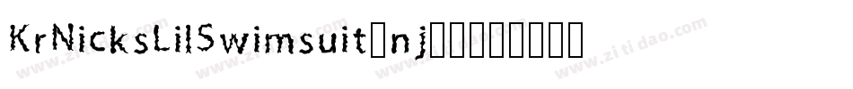 KrNicksLilSwimsuit-nj11字体转换