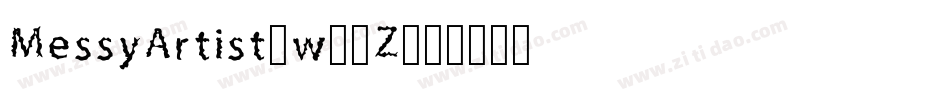 MessyArtist-w51Z字体转换