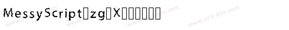 MessyScript-zg2X字体转换
