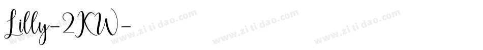 Lilly-2KW字体转换