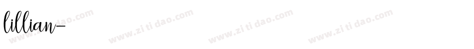 lillian字体转换