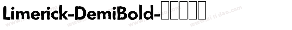 Limerick-DemiBold字体转换
