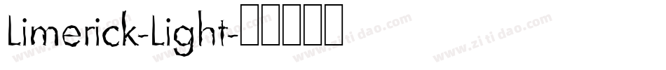 Limerick-Light字体转换
