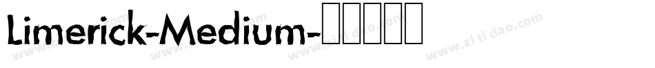 Limerick-Medium字体转换