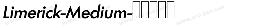Limerick-Medium字体转换