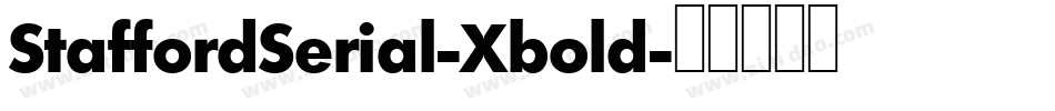 StaffordSerial-Xbold字体转换