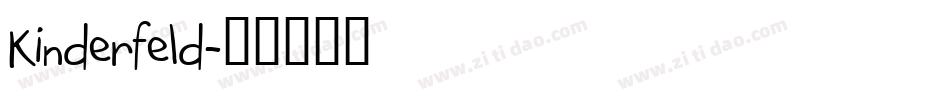Kinderfeld字体转换