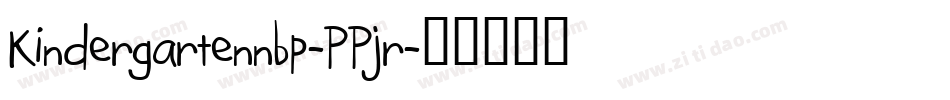 Kindergartennbp-PPjr字体转换