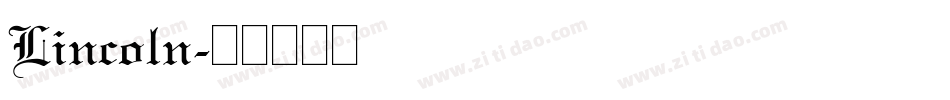 Lincoln字体转换