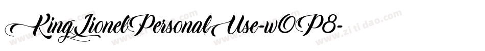 KingLionelPersonalUse-w0P8字体转换