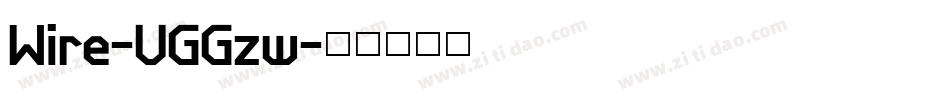 Wire-VGGzw字体转换
