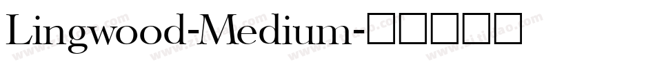Lingwood-Medium字体转换