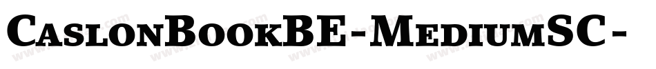 CaslonBookBE-MediumSC字体转换