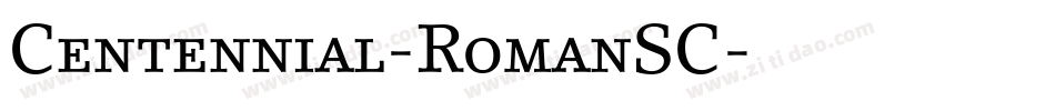 Centennial-RomanSC字体转换