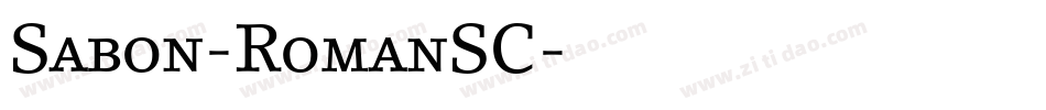 Sabon-RomanSC字体转换
