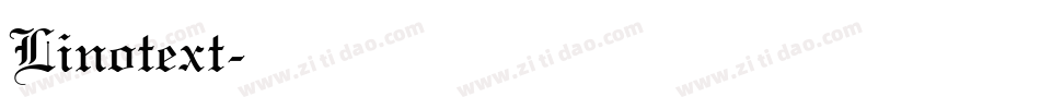 Linotext字体转换
