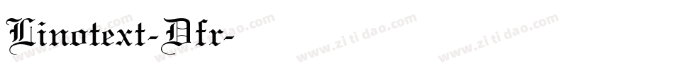 Linotext-Dfr字体转换