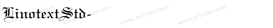 LinotextStd字体转换