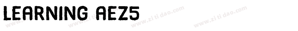Learning-aEz5字体转换