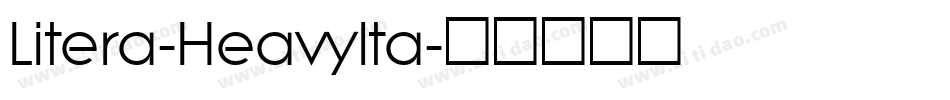 Litera-HeavyIta字体转换