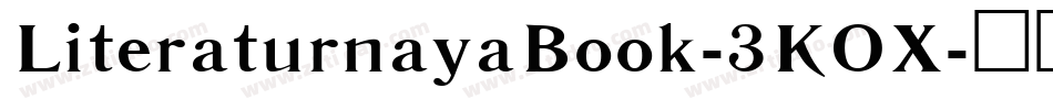 LiteraturnayaBook-3KOX字体转换