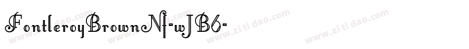 FontleroyBrownNf-wJB6字体转换