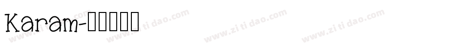 Karam字体转换