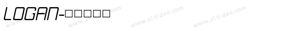 LOGAN字体转换
