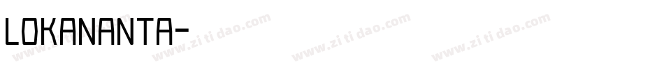 Lokananta字体转换