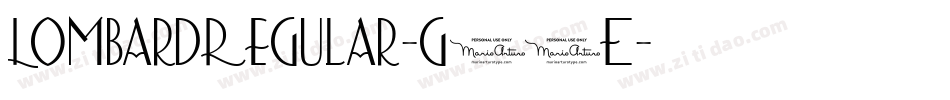 LombardRegular-g67E字体转换 LombardRegular-g67E字体转换