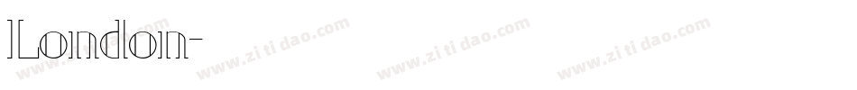London字体转换