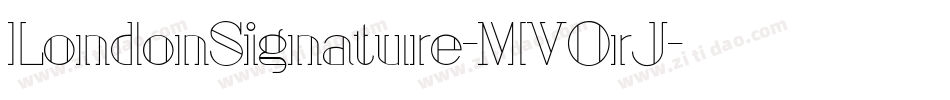 LondonSignature-MVOrJ字体转换